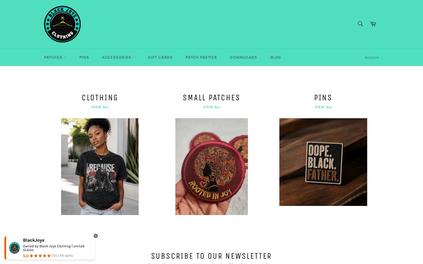 blackjoye.com homepage screenshot