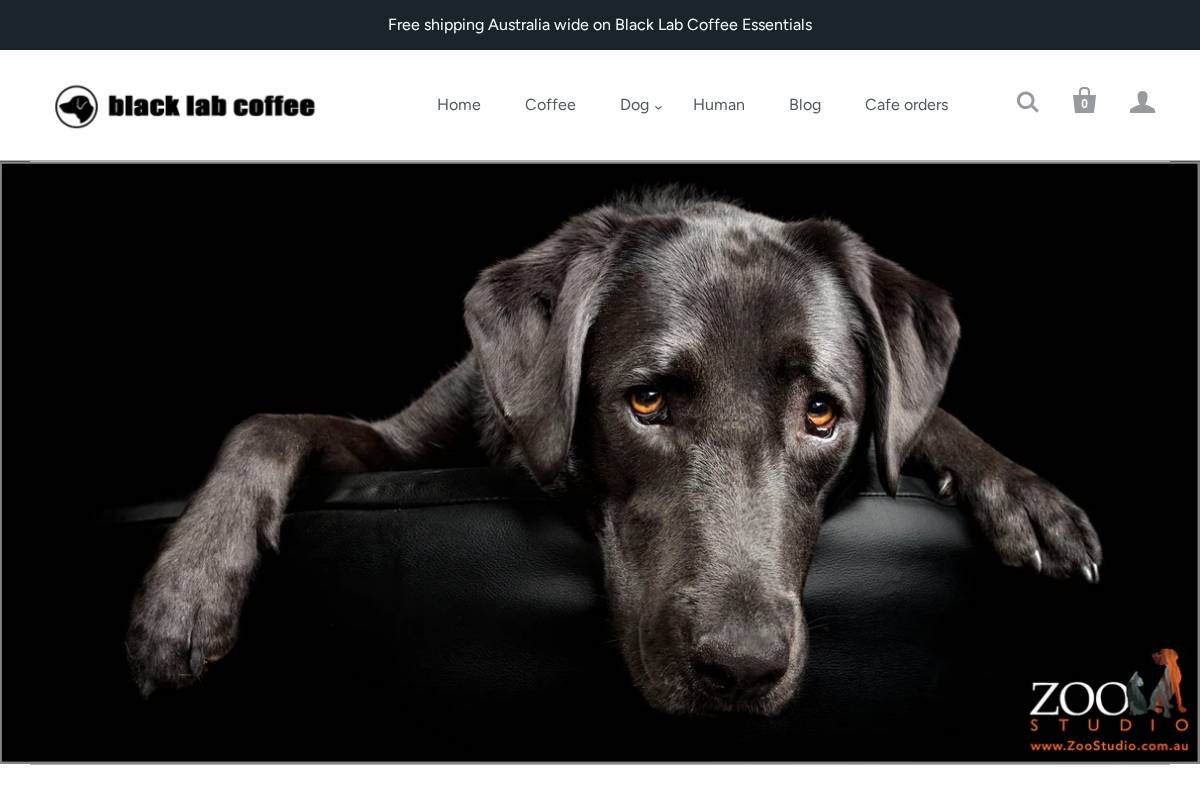 blacklabcoffee.com.au homepage screenshot