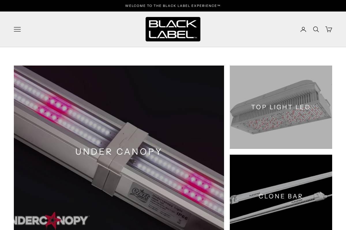 blacklabelsupply.io homepage screenshot