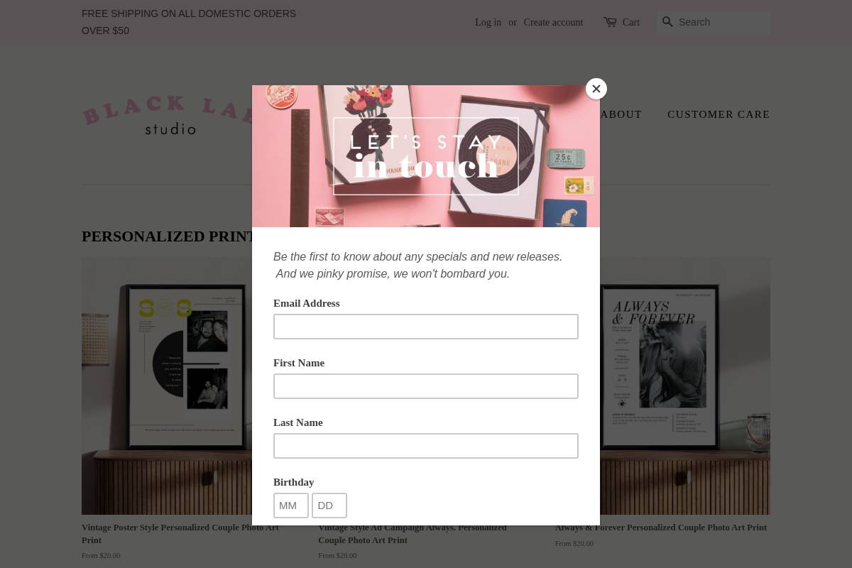 blacklabstudioco.com homepage screenshot