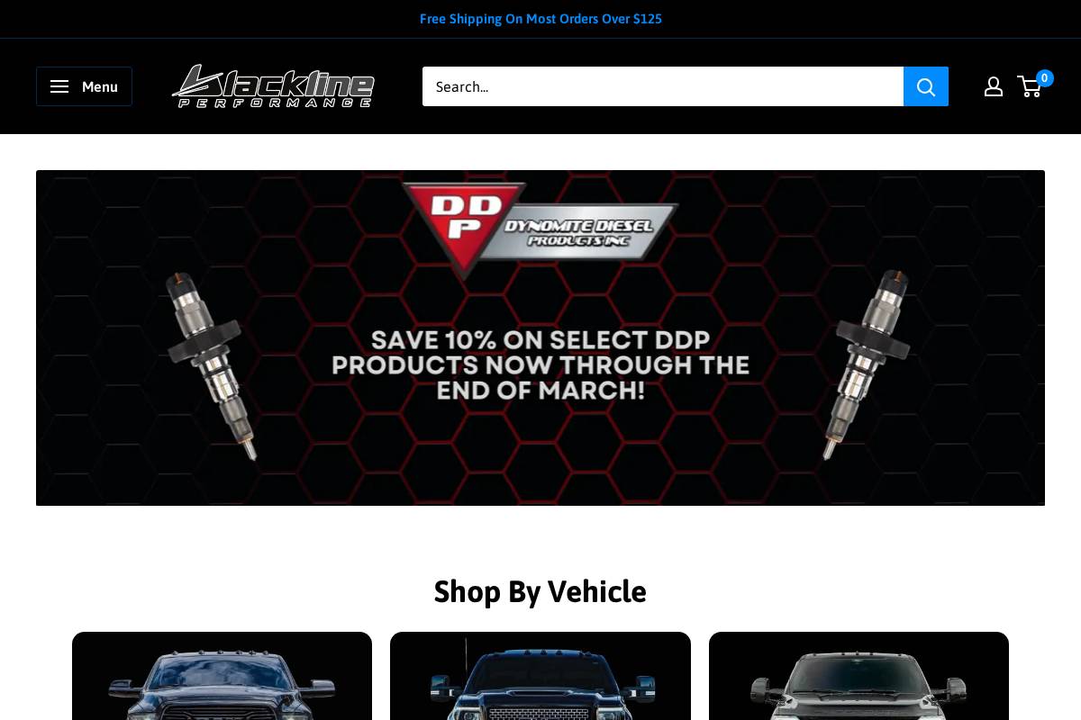 Blackline Performance homepage screenshot