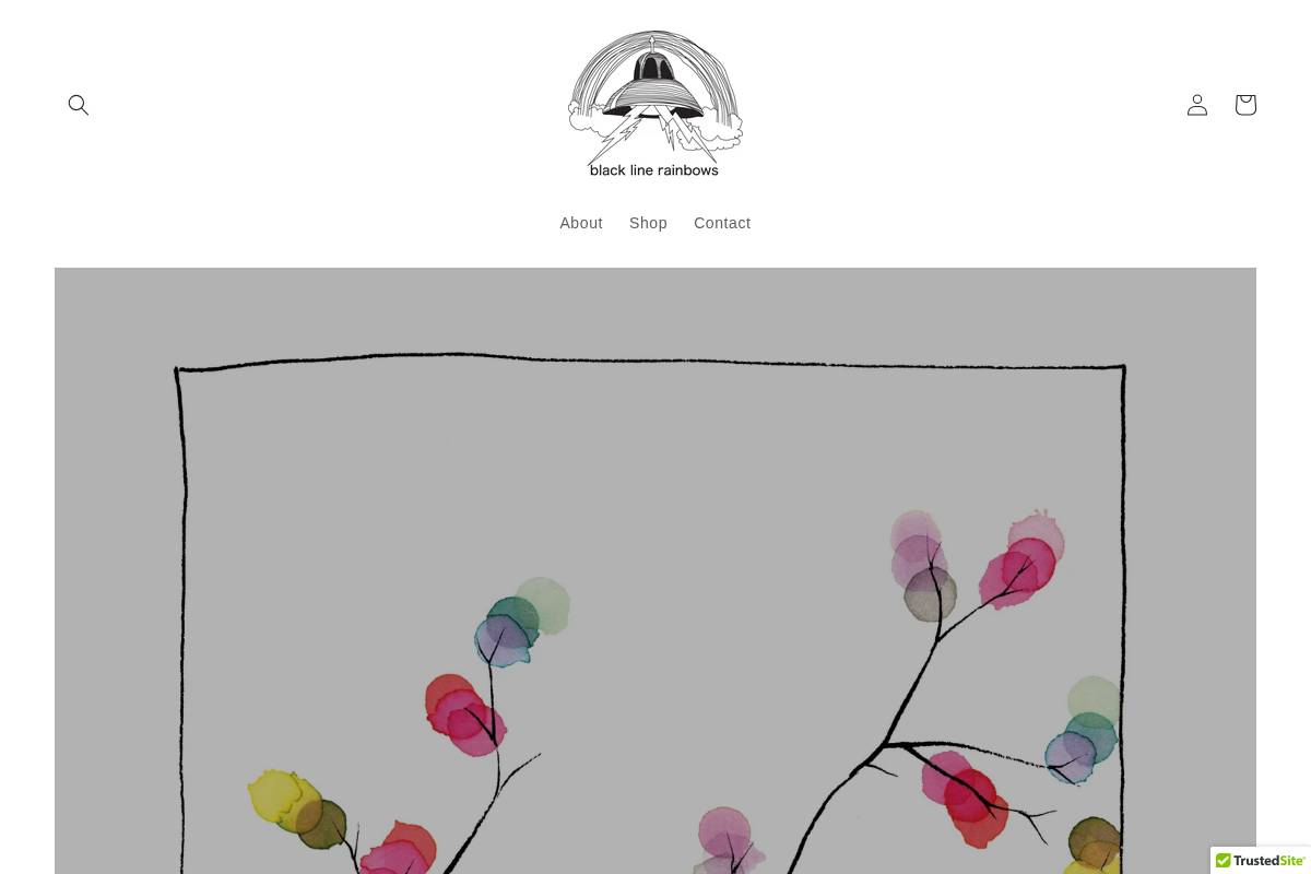 blacklinerainbows.com homepage screenshot