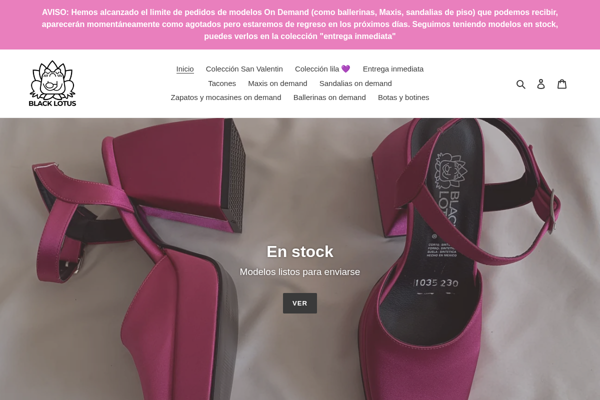 blacklotusbazar homepage screenshot