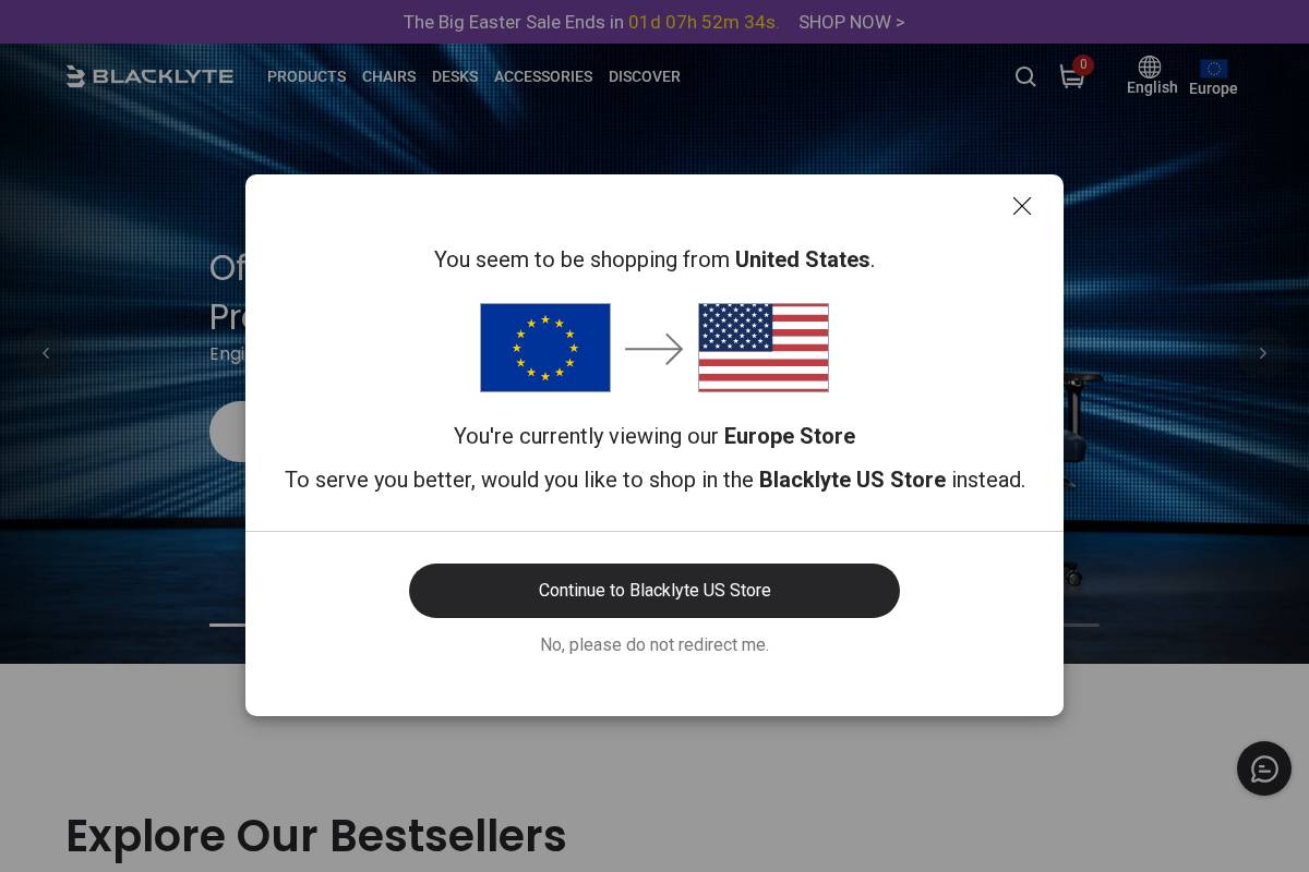 Blacklyte homepage screenshot