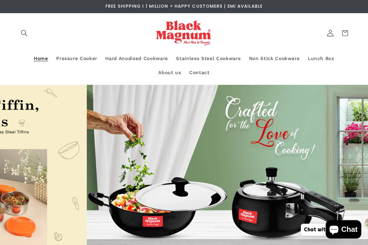 blackmagnum.in homepage screenshot