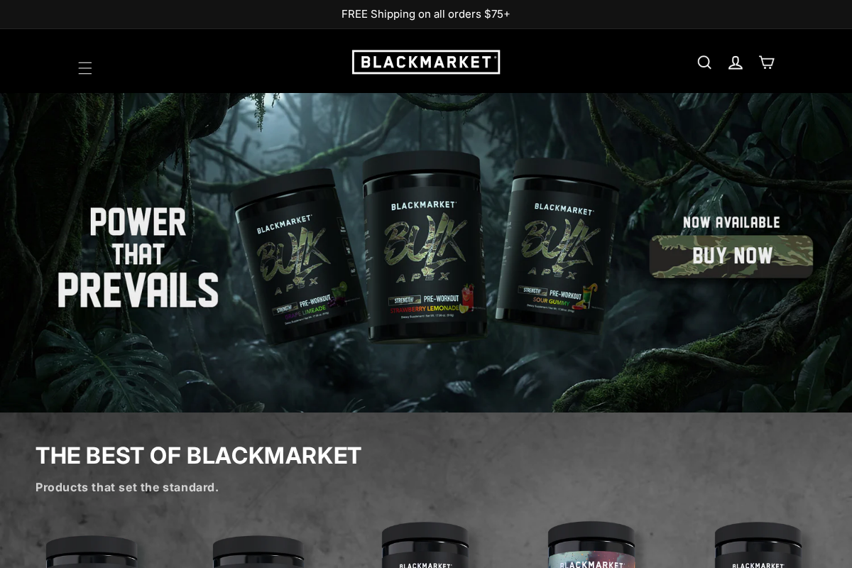 blackmarketlabs.com homepage screenshot