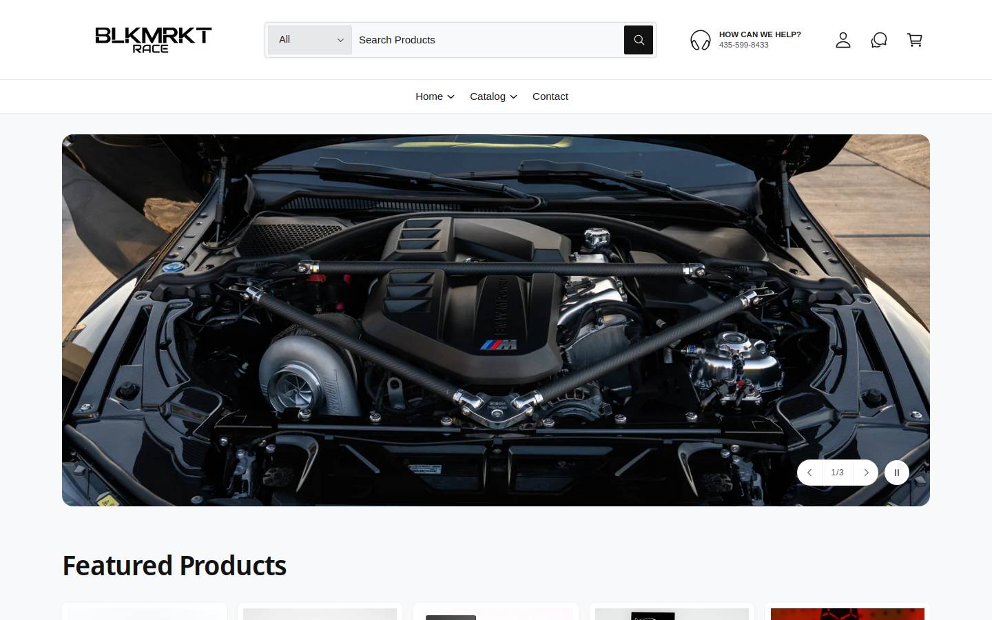 blackmarketrace.com homepage screenshot