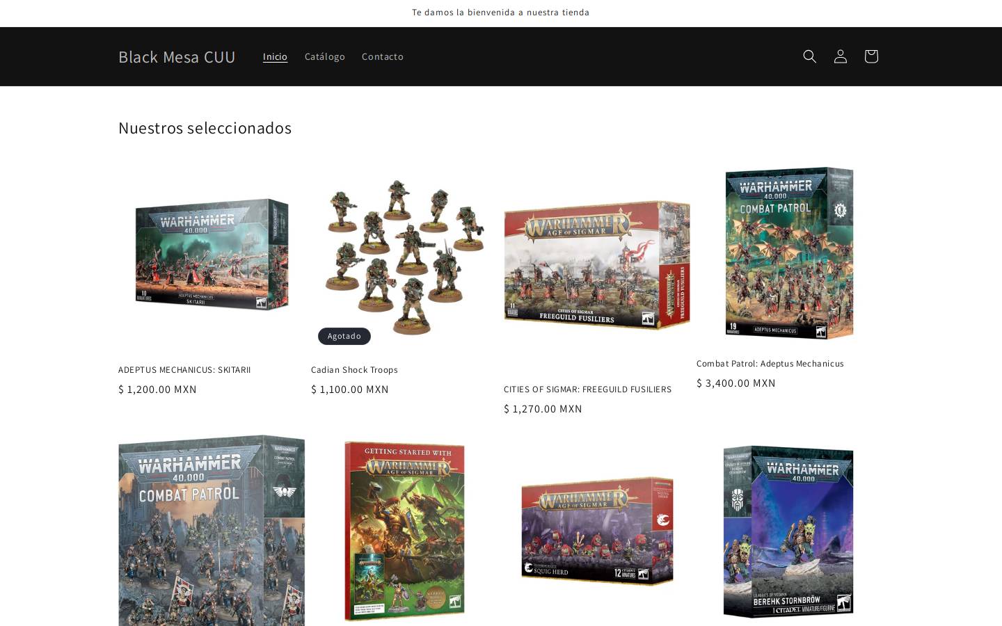 blackmesacuu.store homepage screenshot