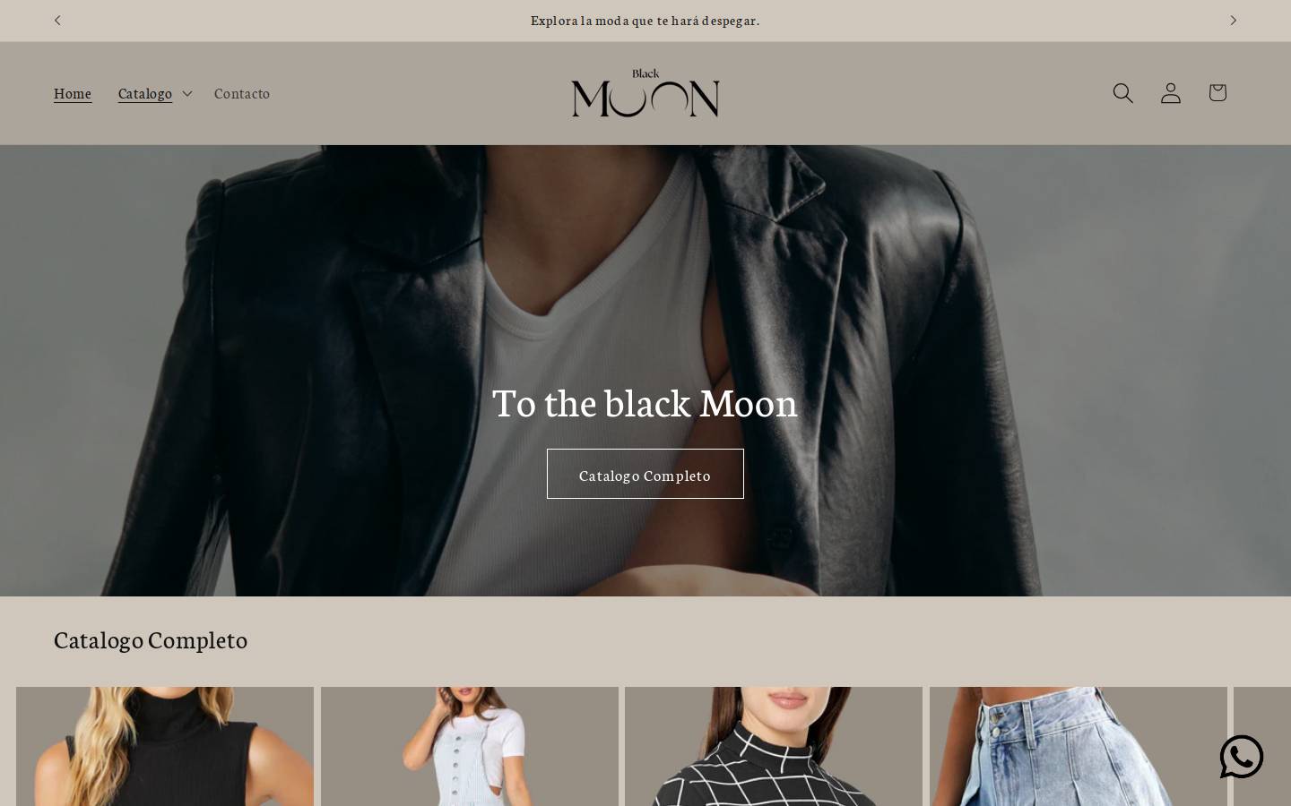 blackmoonimportados.com homepage screenshot