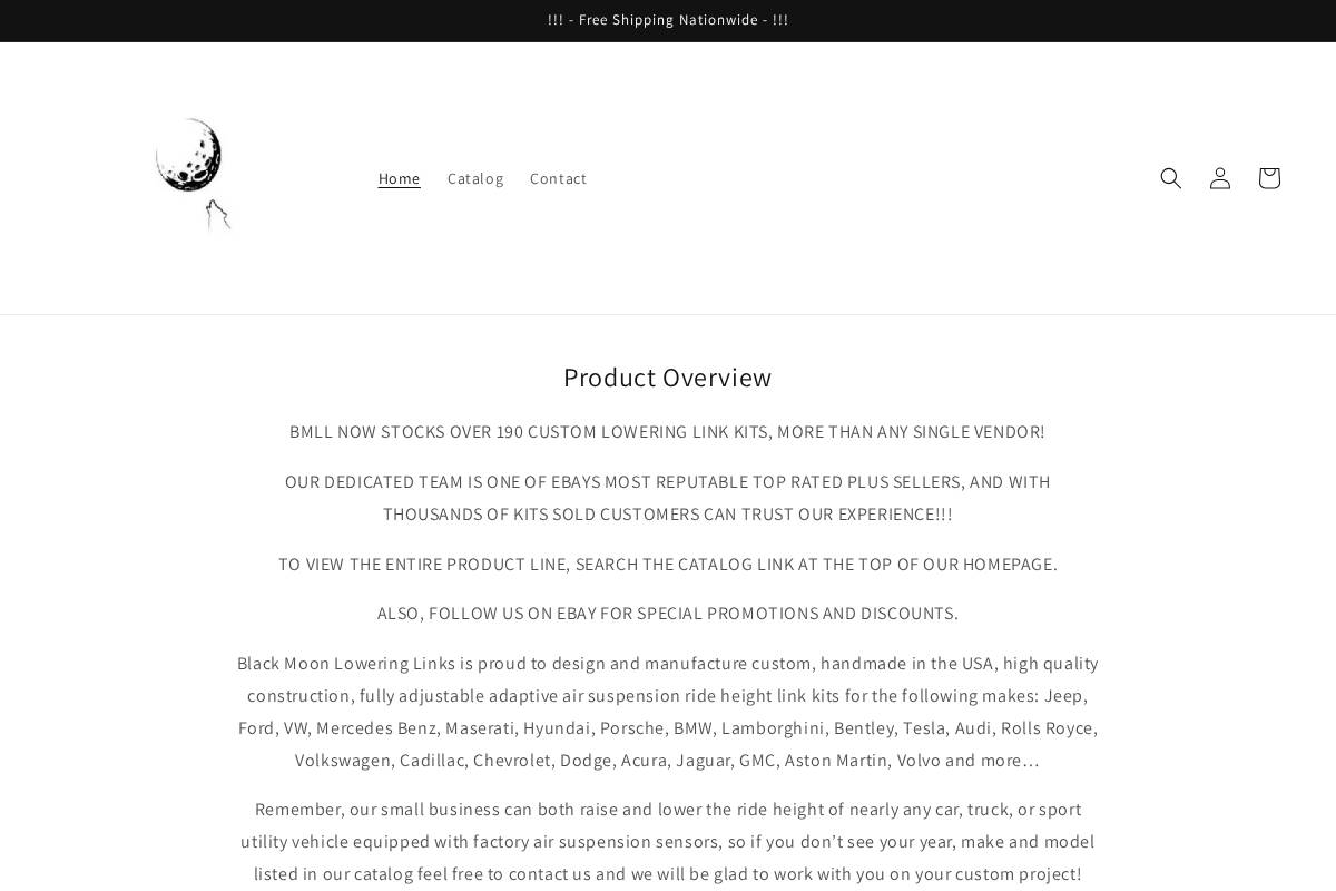 blackmoonloweringlinks.com homepage screenshot