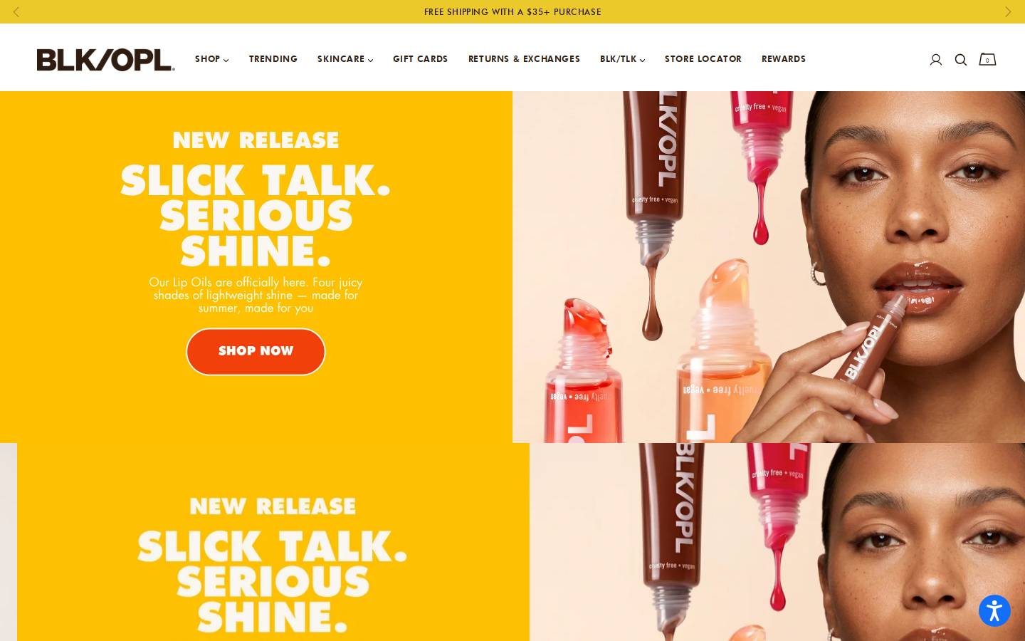 Black Opal homepage screenshot