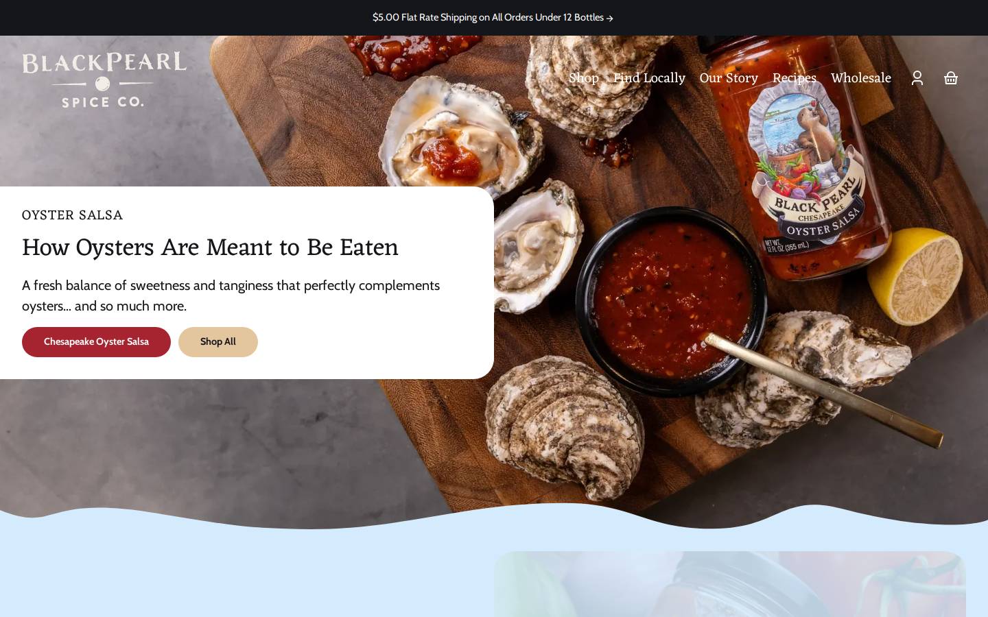 blackpearlspiceco.com homepage screenshot