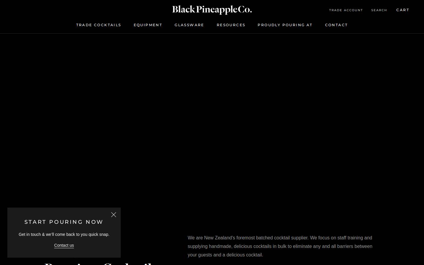 blackpineapple.co.nz homepage screenshot
