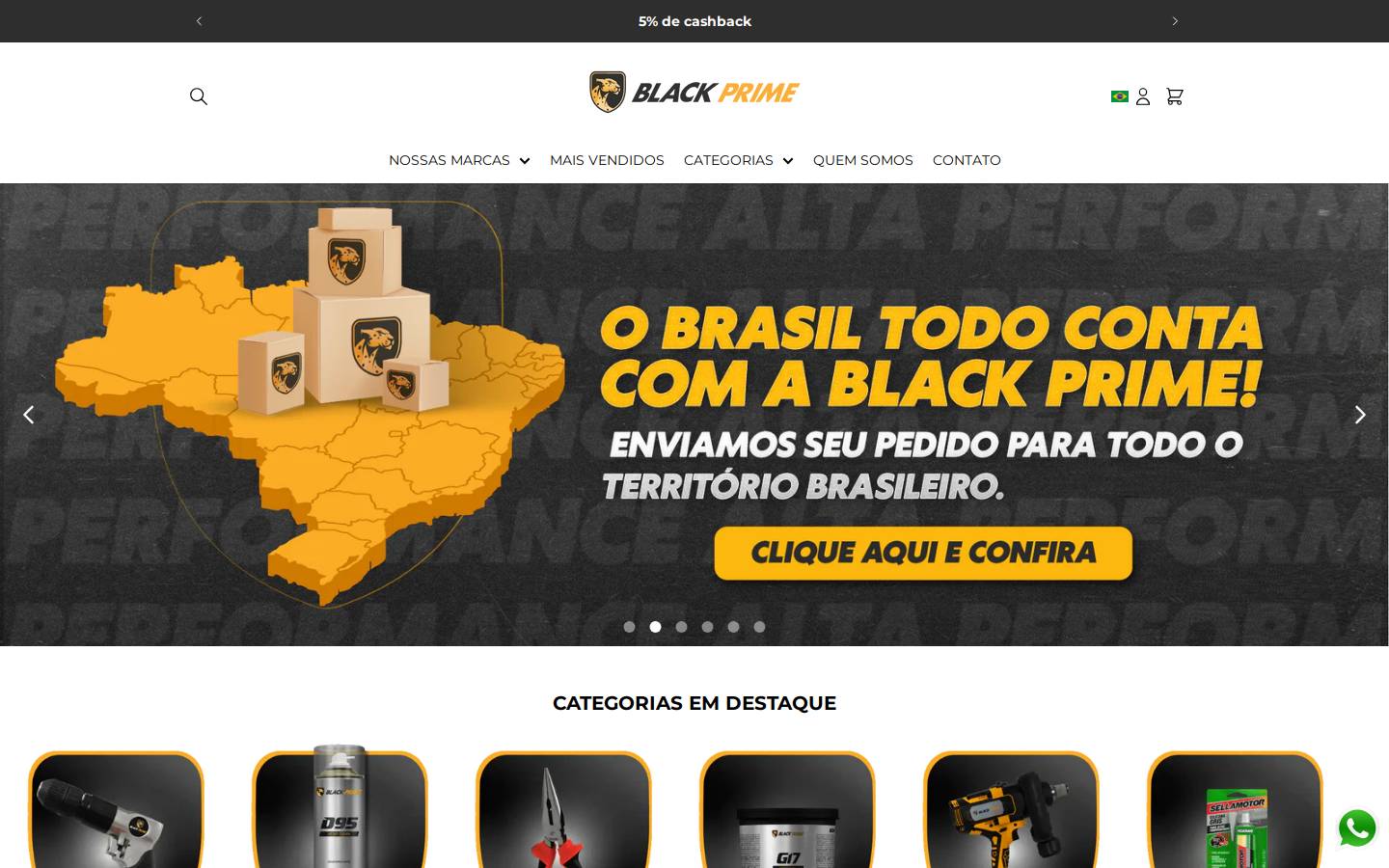 blackprime.com.br homepage screenshot
