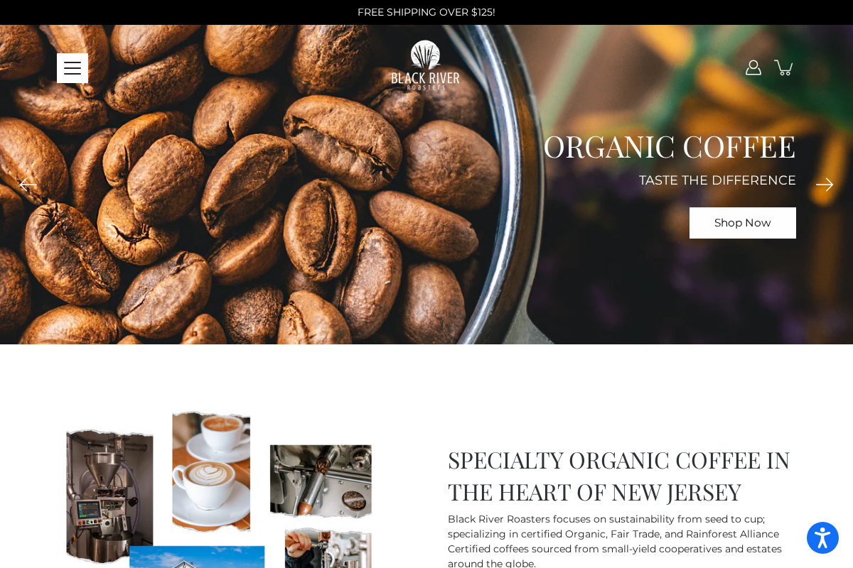 blackriverroasters.com homepage screenshot