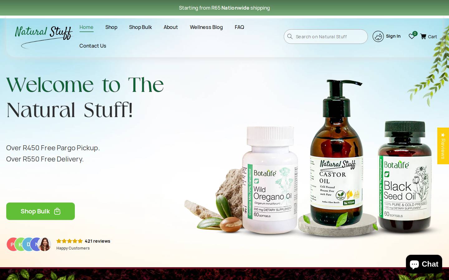 blackseedoil.co.za homepage screenshot