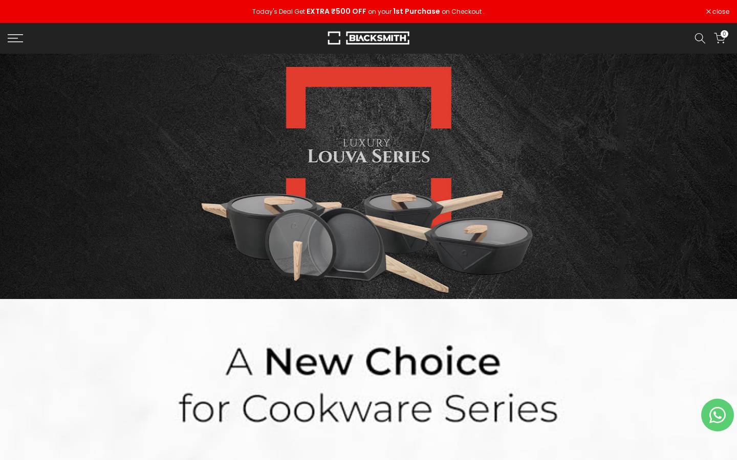 blacksmithware.com homepage screenshot