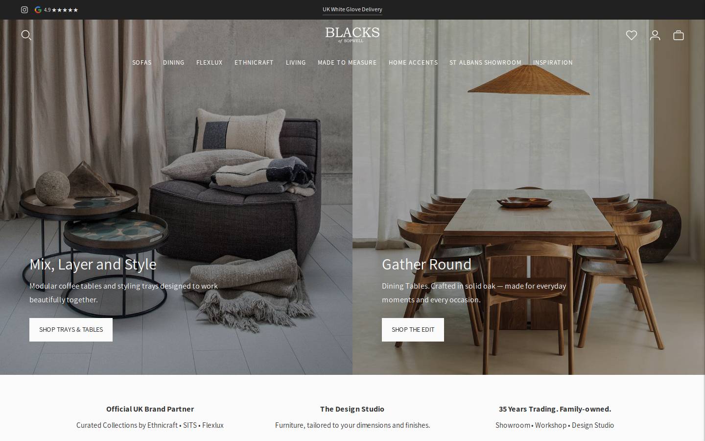 Blacksofsopwell homepage screenshot