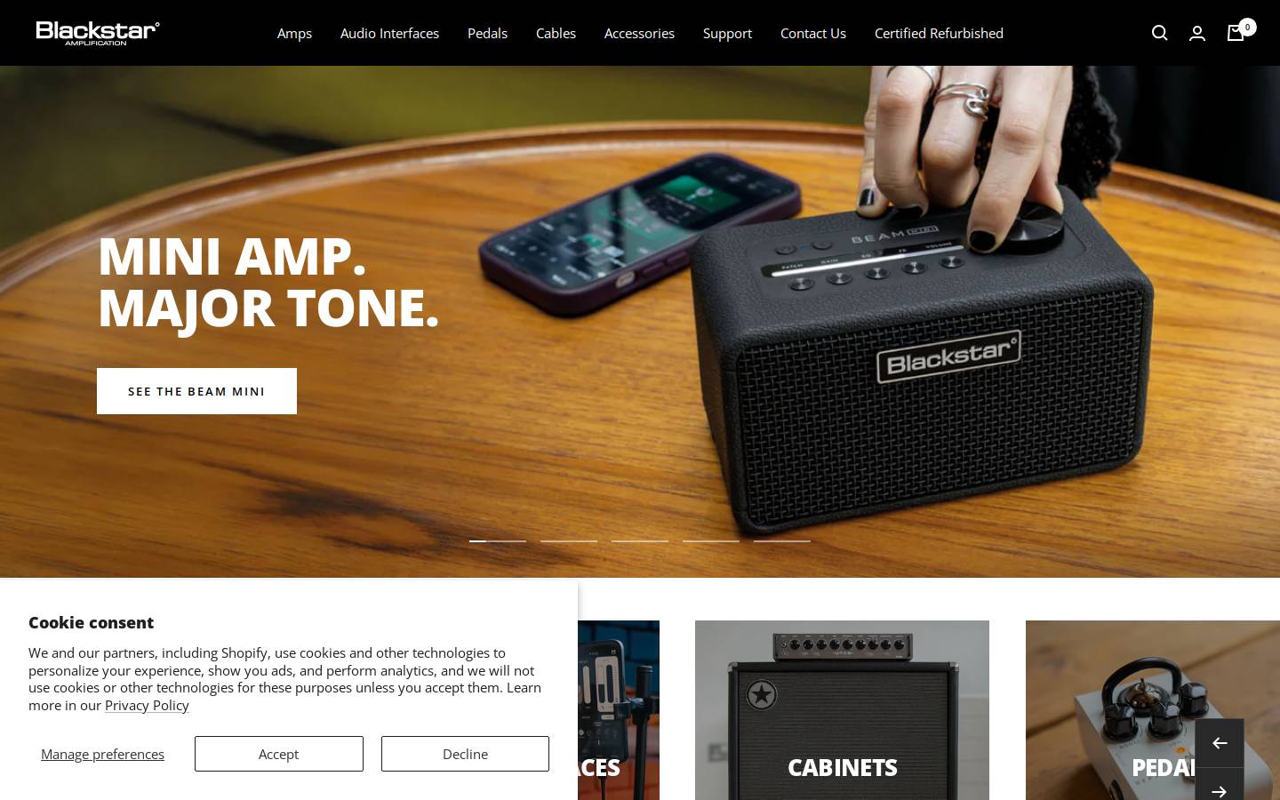 blackstarusshop.com homepage screenshot