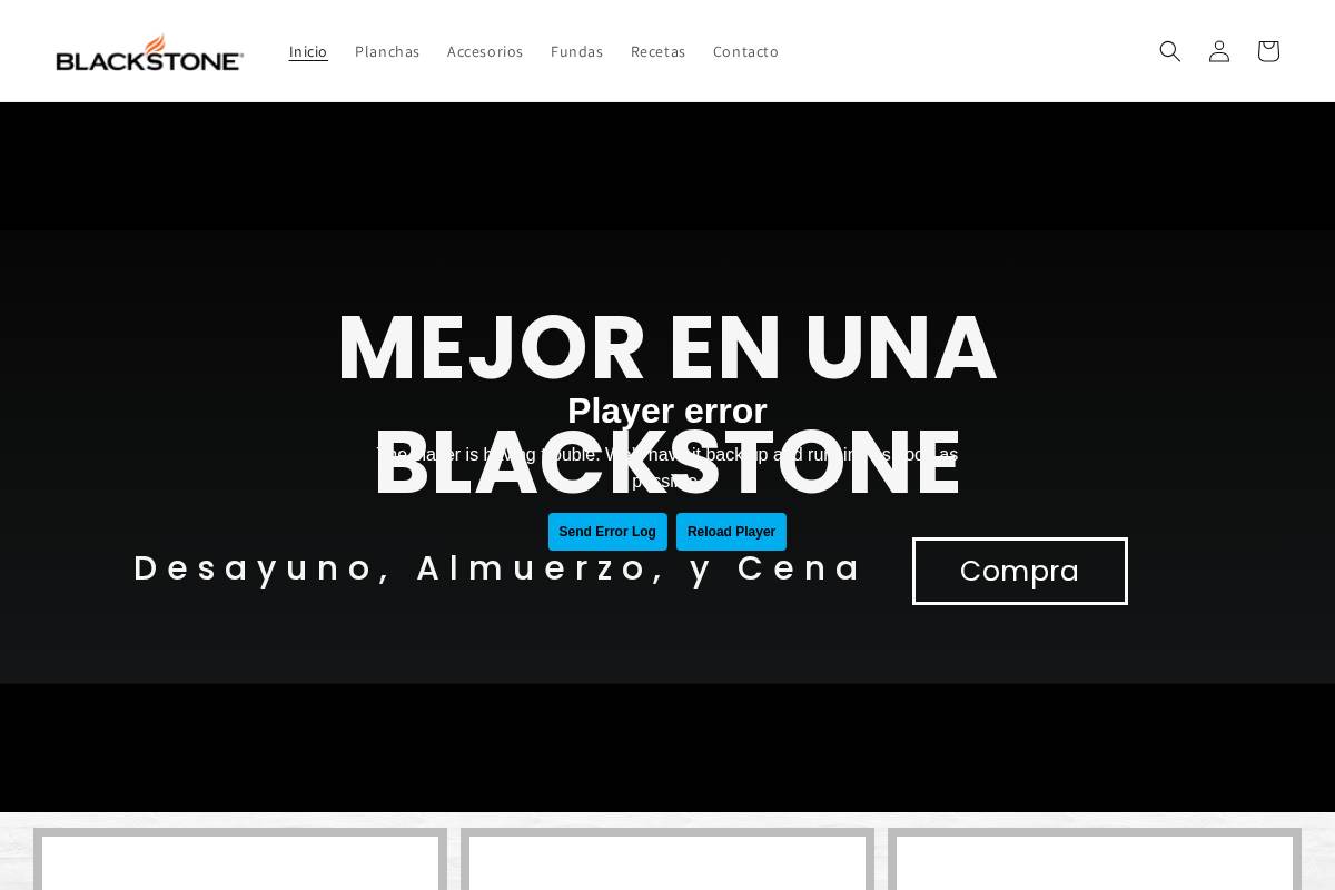blackstoneproducts.com homepage screenshot
