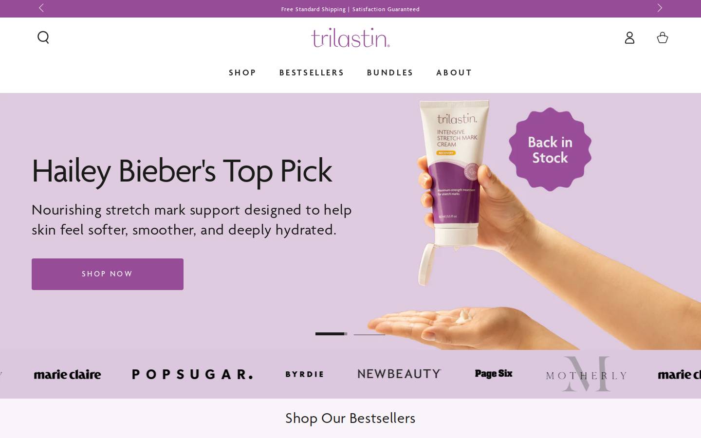 blackstretchmarks.com homepage screenshot