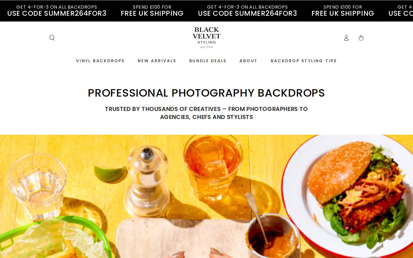 Black Velvet Styling homepage screenshot