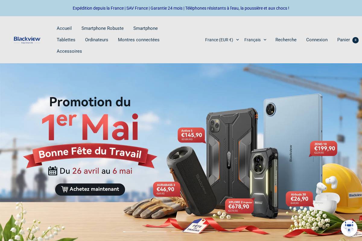 blackview.fr homepage screenshot