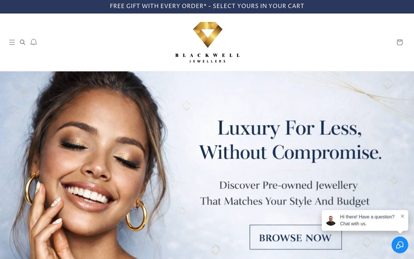 Blackwelljewellers homepage screenshot