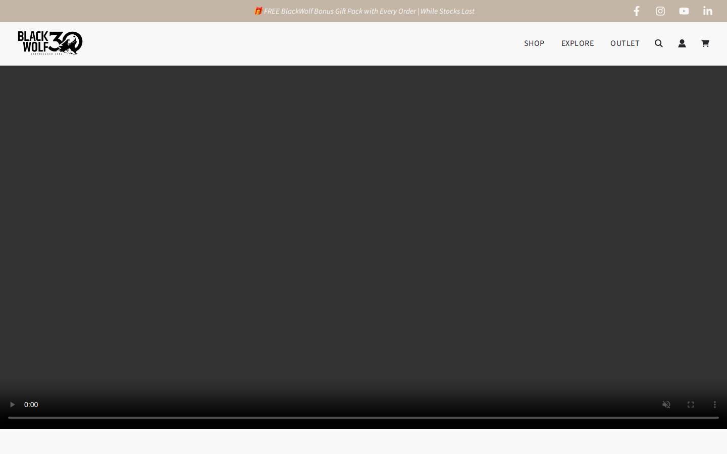 Black Wolf Adventure Gear - Home homepage screenshot