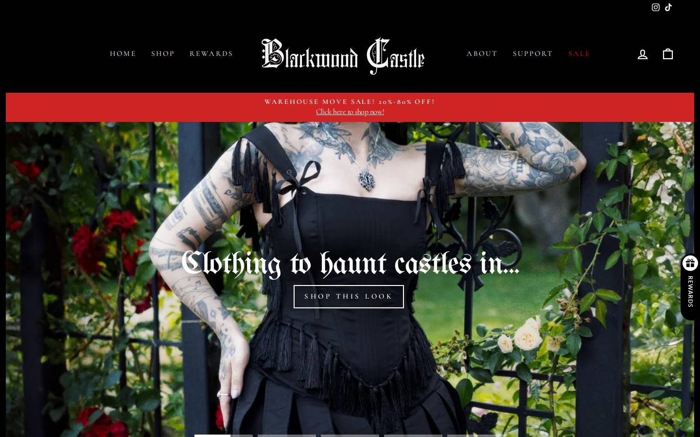 blackwoodcastle.com homepage screenshot