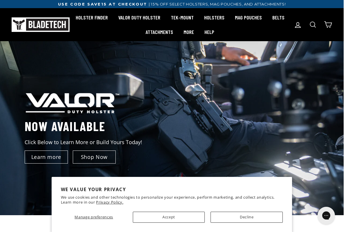 Blade-Tech Industries homepage screenshot