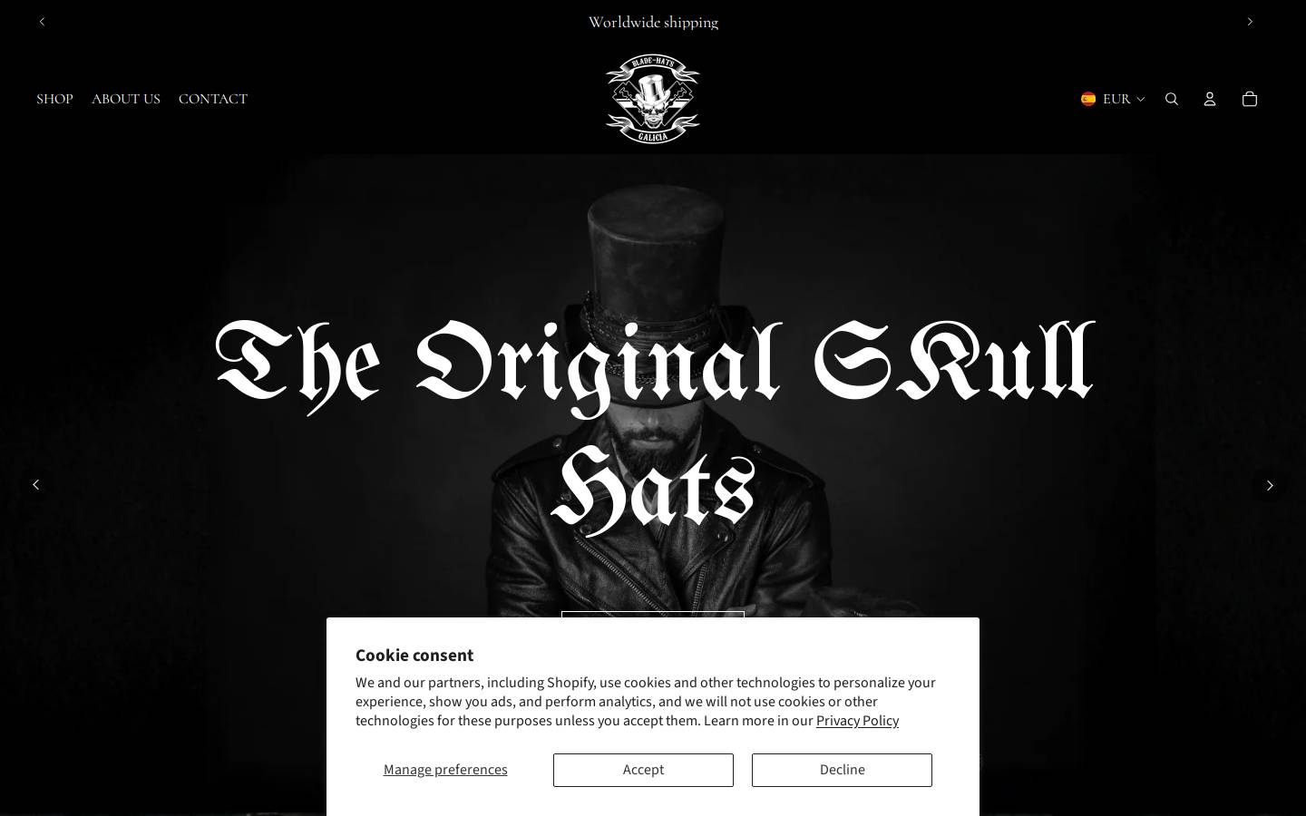 bladehats.com homepage screenshot