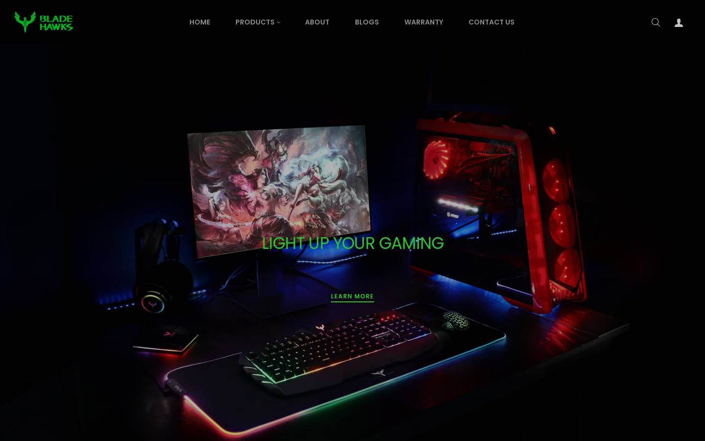 bladehawks.com homepage screenshot
