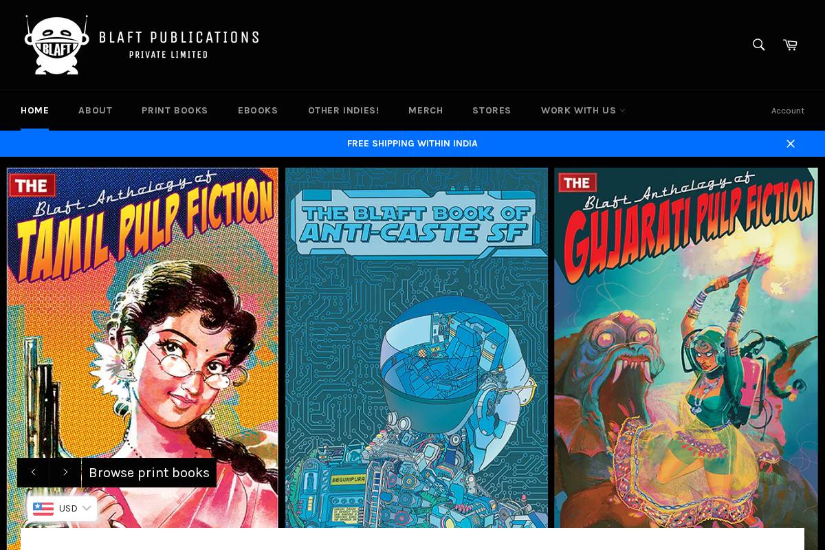 blaft.com homepage screenshot