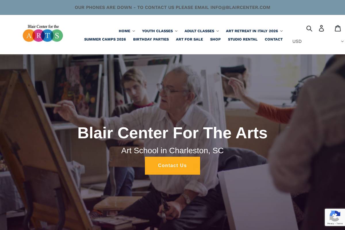 blaircenter.com homepage screenshot