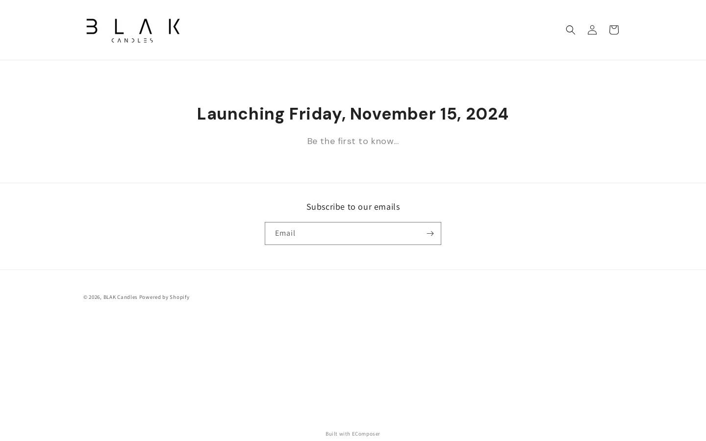 blakcandles.com homepage screenshot