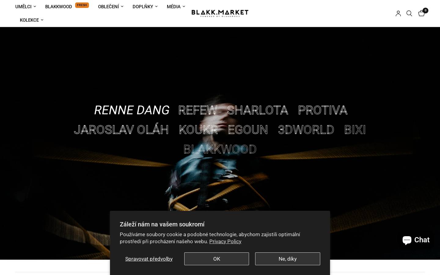blakk.market homepage screenshot