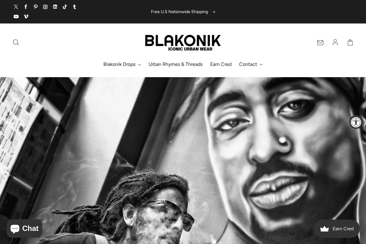 Blakonik homepage screenshot
