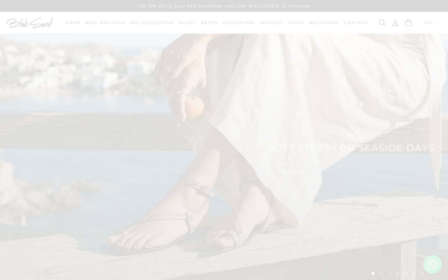 blaksand.com homepage screenshot