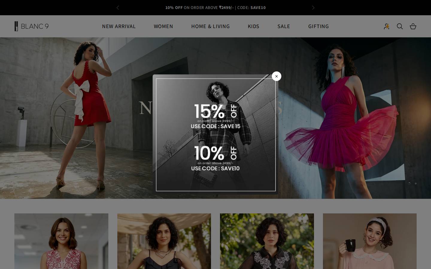 blanc9.com homepage screenshot