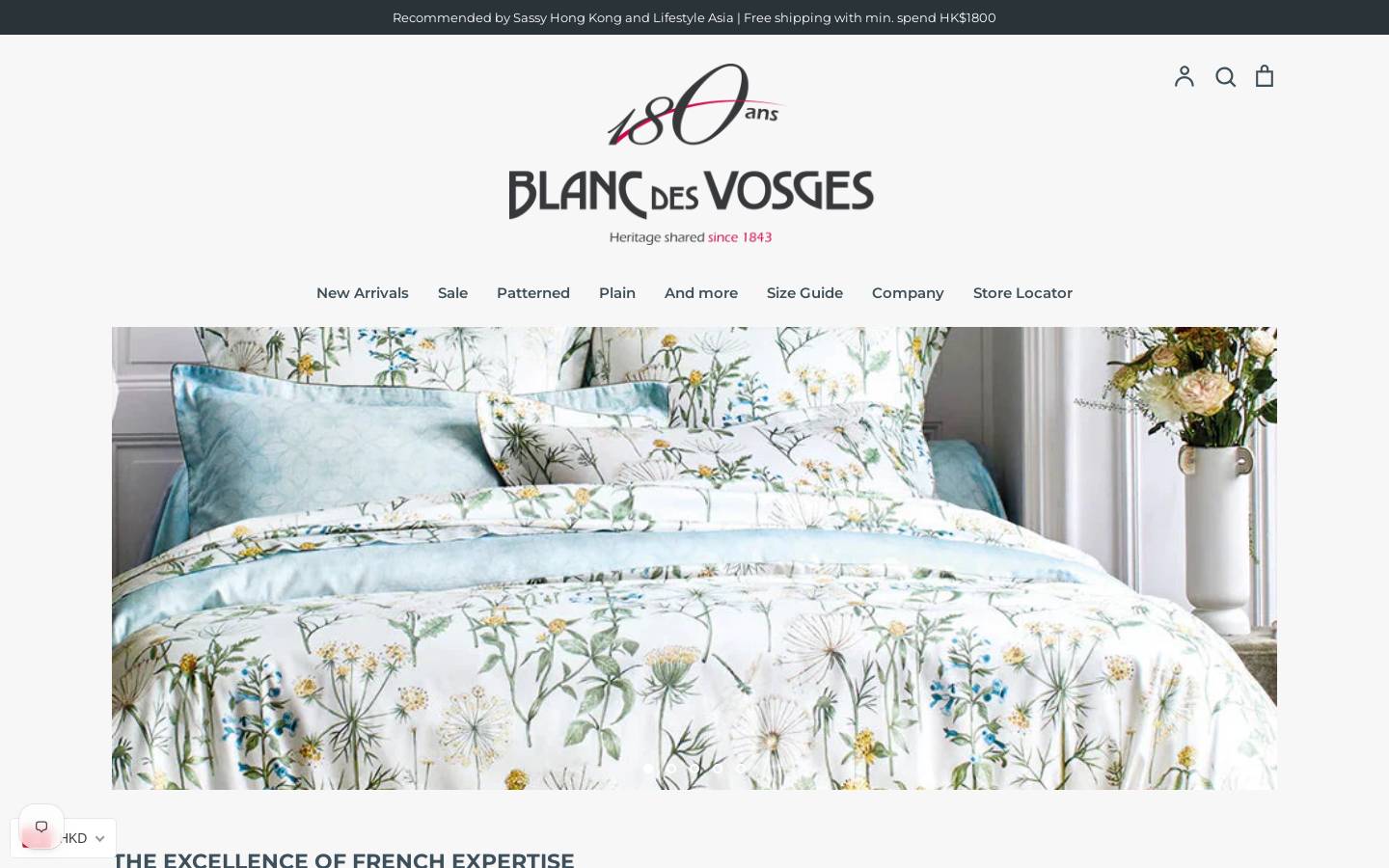 blancdesvosges.com.hk homepage screenshot
