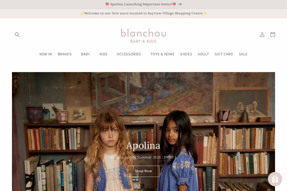 blanchou.ca homepage screenshot