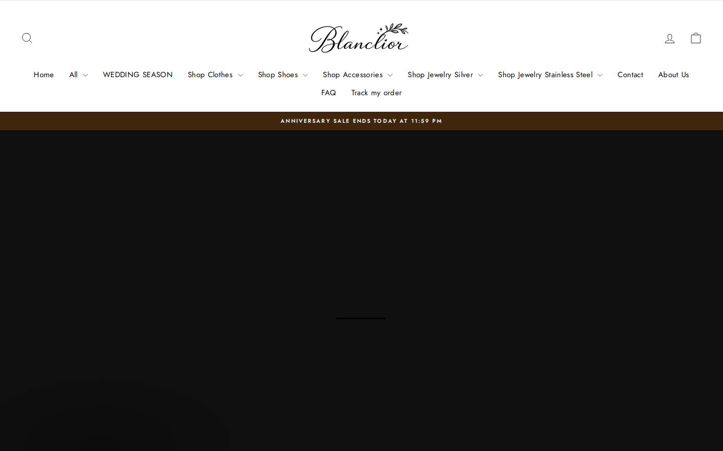 Blanclior homepage screenshot
