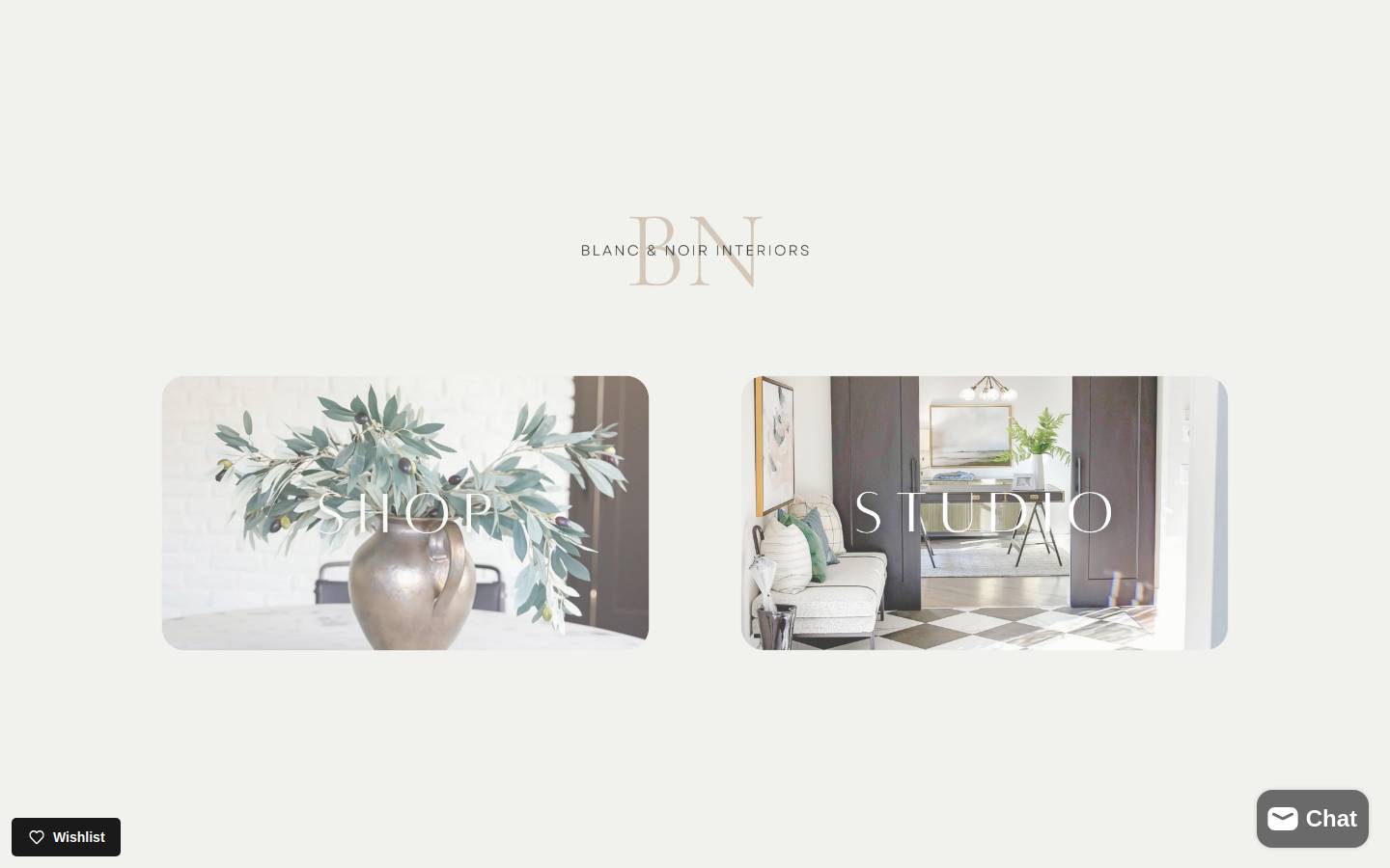blancnoirinteriors.com homepage screenshot