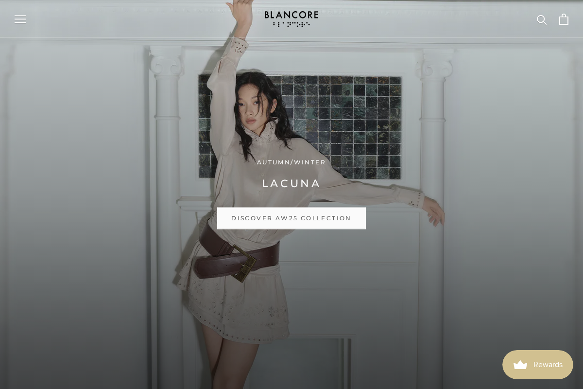 BLANCORE homepage screenshot