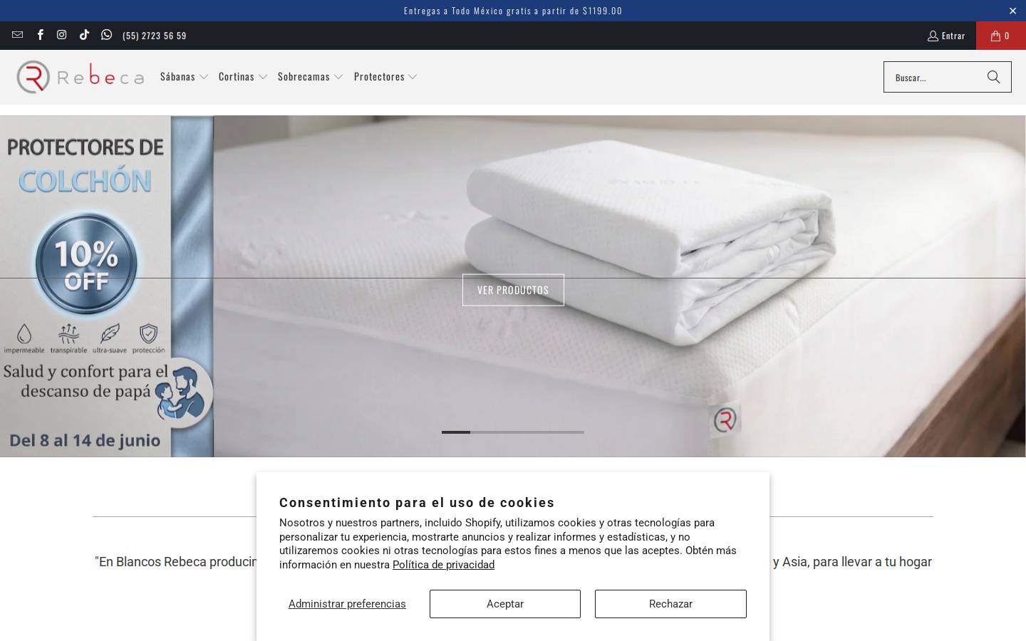 blancosrebeca.com homepage screenshot