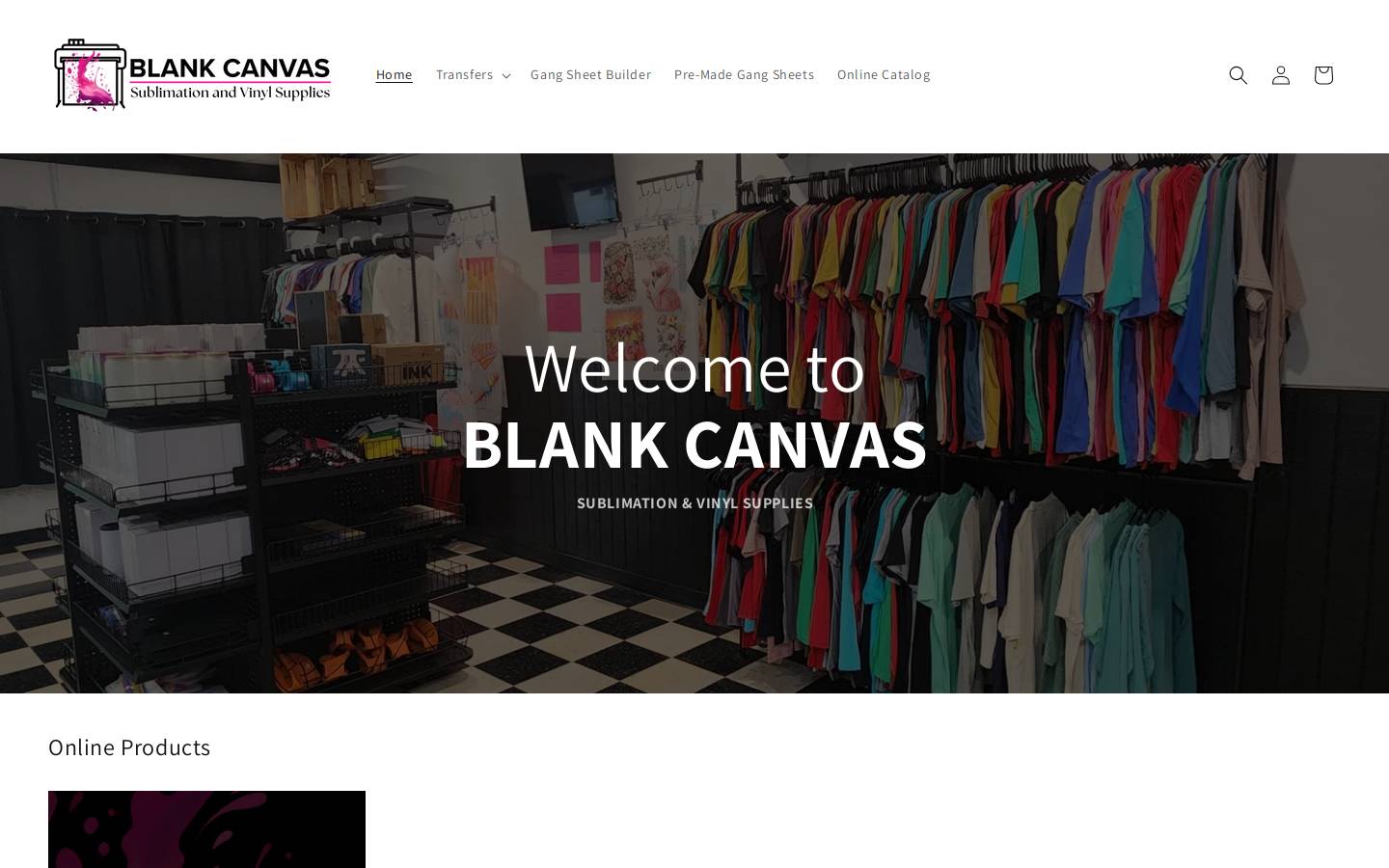 blankcanvassvs.com homepage screenshot