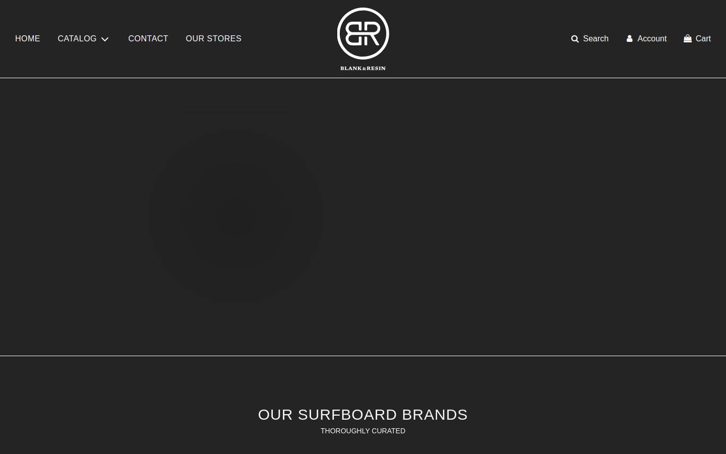 blankresin.com homepage screenshot