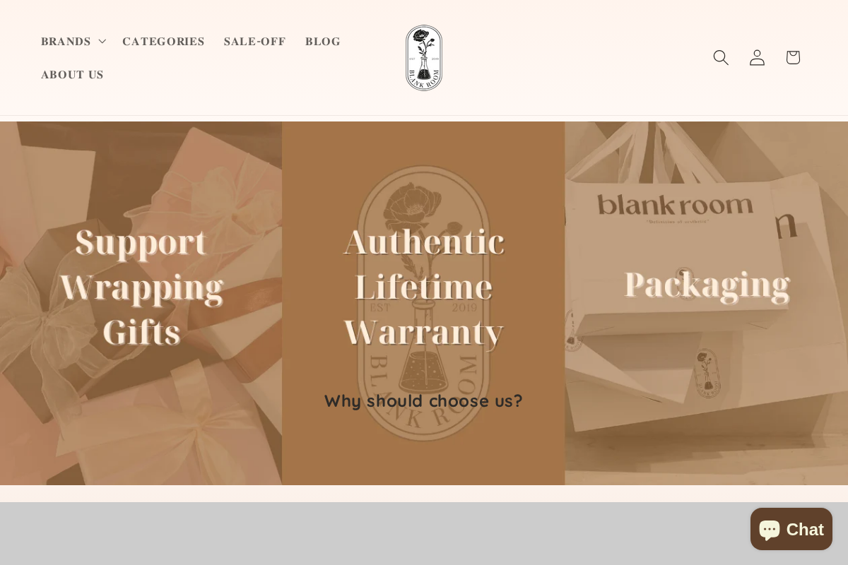 Blank Room homepage screenshot