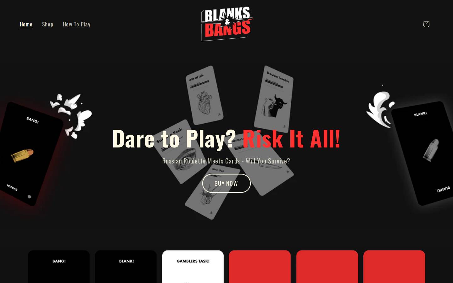 blanksandbangs.com homepage screenshot